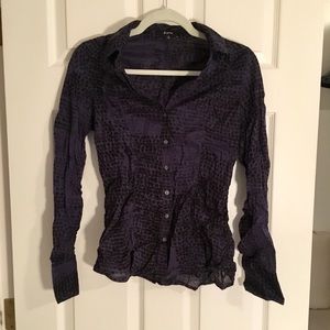 Express | Animal Print Long Sleeve Button Up